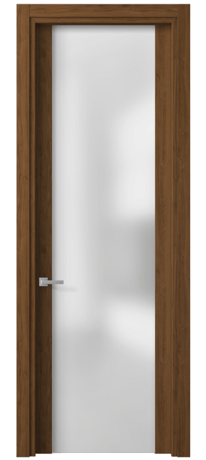 Межкомнатная дверь Планум 4114 Лесной орех Сатинированное стекло Цена 32924 ₽ | Volhovec