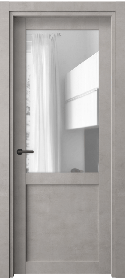 Межкомнатная дверь Нео 2122 Леон серебро Прозрачное стекло, триплекс Цена 34974 ₽ | Volhovec