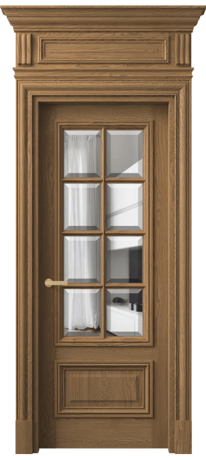 Межкомнатная дверь Antique 7316 Дуб мускатный матовый Прозрачное стекло с фацетом Цена 1927090 AMD | Volhovec