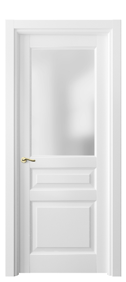 Межкомнатная дверь Lignum 0710 Бук белоснежный Сатинированное стекло Цена 111540 ₽ | Volhovec