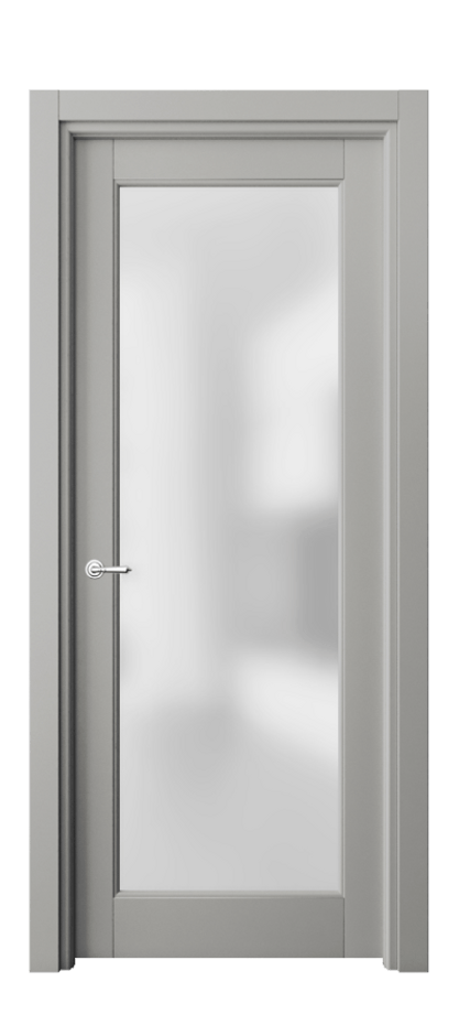 Межкомнатная дверь Toscana Litera 6300 Бук нейтральный серый Сатинированное стекло Цена 90199 ₽ | Volhovec
