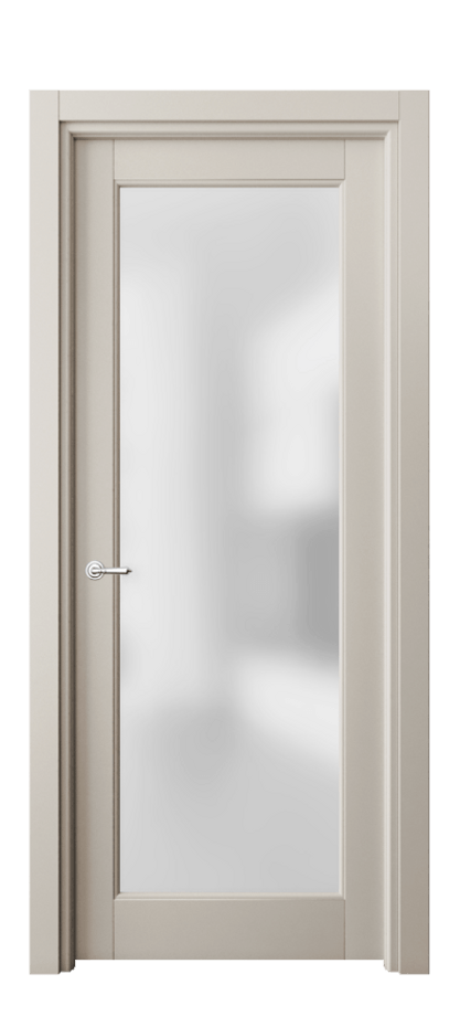 Межкомнатная дверь Toscana Rombo 6300 Бук светло-бежевый Сатинированное стекло Цена 94599 ₽ | Volhovec