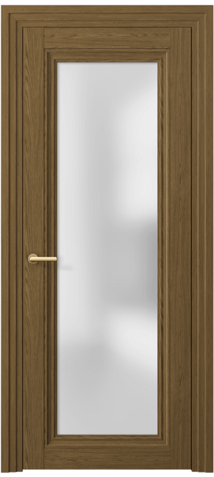 Межкомнатная дверь Центро 2502 Торфяной дуб Сатинированное стекло Цена 43024 ₽ | Volhovec