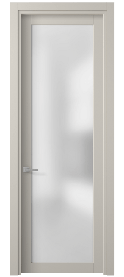 Межкомнатная дверь Planum 2102 ПЭТ светло-серый Сатинированное стекло Цена 31699 ₽ | Volhovec