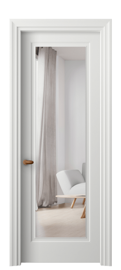 Межкомнатная дверь Эссе 8503 Матовый светло-серый Двустороннее зеркало, триплекс Цена 51849 ₽ | Volhovec