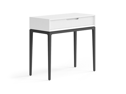 Мебель Консоль Velvet 1 ящик. Цвет Матовый светло-серый. Материал Гладкая эмаль. Коллекция Консоль Velvet 1 ящик. Картинка.