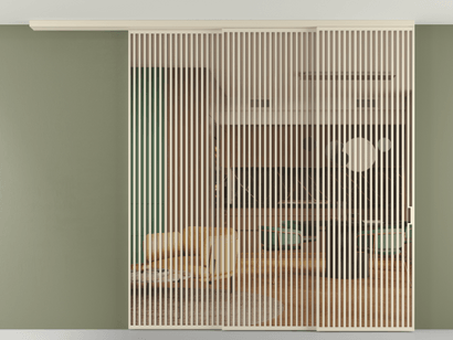 Алюминевая перегородка pv3_06_ Алюминий бежево-серый Прозрачное оранжевое стекло, триплекс, 6мм. Цвет Алюминий бежево-серый. Материал Алюминий в эмали. Коллекция Перегородка Formato вдоль стены на потолок телескопик синхро 3. Картинка.