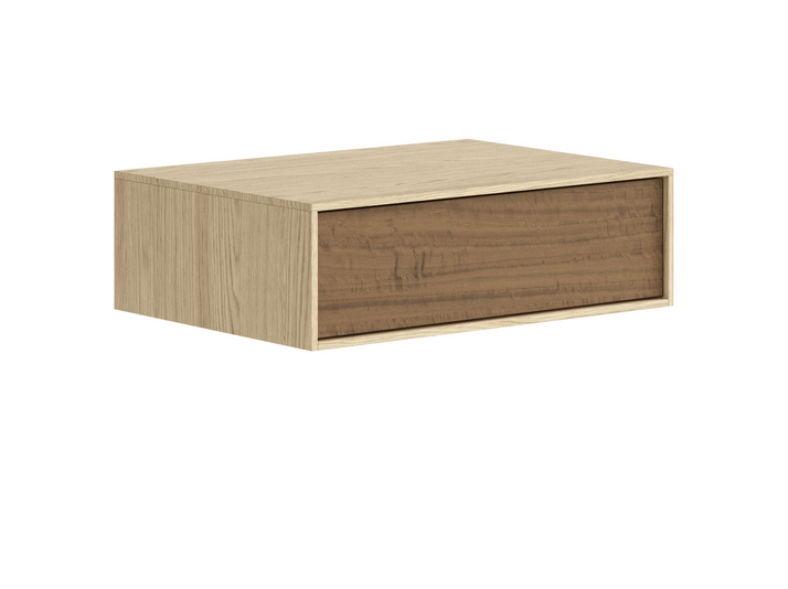 Мебель Тумба подвесная прикроватная Module 1 ящик. Цвет Жемчужный дуб. Материал Ламинатин. Коллекция Тумба подвесная прикроватная Module 1 ящик. Картинка.