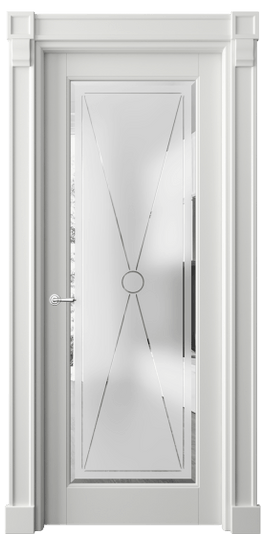 Дверь межкомнатная 6300 БССР САТ-Ф. Цвет Бук светло-серый. Материал Массив бука эмаль. Коллекция Toscana Litera. Картинка.