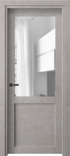 Дверь межкомнатная 2122 ЛСЕ ПРОЗ. Цвет Леон серебро. Материал Технофойл Ламинатин. Коллекция Нео. Картинка.