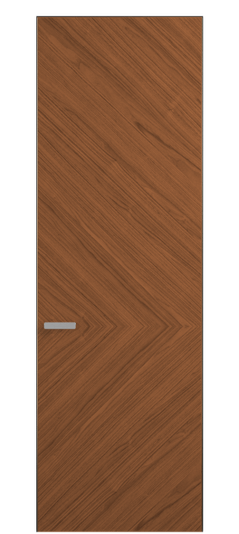 Дверь межкомнатная 0202 ОМДМР Орех медный матовый. Цвет Орех медный матовый рифт. Материал Радиальный шпон Naturwood. Коллекция Rift. Картинка.