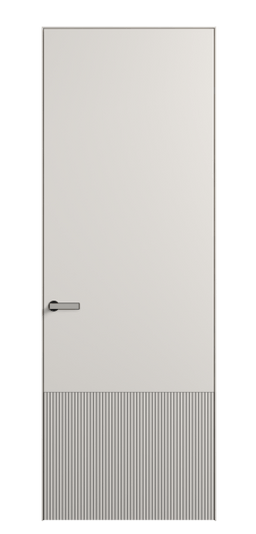 Дверь межкомнатная АКУ 8202 МПБЛ. Цвет Матовый пудровый белый. Материал Гладкая эмаль. Коллекция Velvet. Картинка.