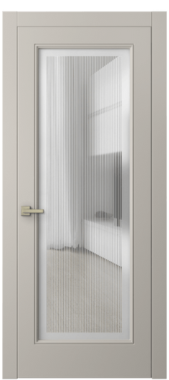 Дверь межкомнатная 8300 МСБЖ. Цвет Матовый светло-бежевый. Материал Гладкая эмаль. Коллекция Линия. Картинка.