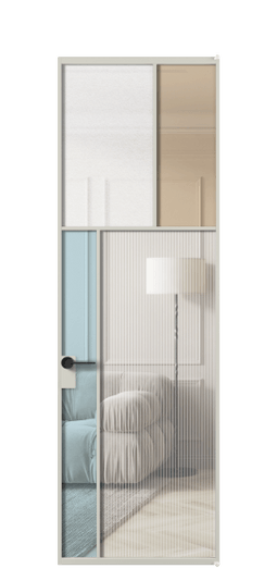 Межкомнатная дверь АЛПЛ041.22 АТСР 4 стекла. Цвет Алюминий тёплый серый. Материал Алюминий в эмали. Коллекция Mosaic. Фото. Дверь межкомнатная АЛПЛ041.22 АТСР 4 стекла. Цвет Алюминий тёплый серый. Материал Алюминий в эмали. Коллекция Mosaic. Картинка.