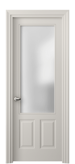 Дверь межкомнатная 8522 МОС САТ. Цвет Матовый облачно-серый. Материал Гладкая эмаль. Коллекция Эссе. Картинка.