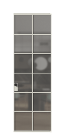 Межкомнатная дверь АЛПЛ040.05 АТСР Серый сатин триплекс. Цвет Алюминий тёплый серый. Материал Алюминий в эмали. Коллекция Formato. Фото. Дверь межкомнатная АЛПЛ040.05 АТСР Серый сатин триплекс. Цвет Алюминий тёплый серый. Материал Алюминий в эмали. Коллекция Formato. Картинка.