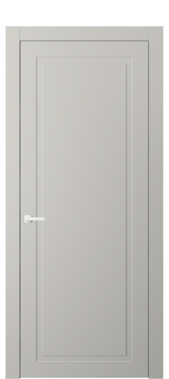 Дверь межкомнатная АКП 8001 МТСР. Цвет Матовый тёплый серый. Материал Гладкая эмаль. Коллекция Нео Классик. Картинка.