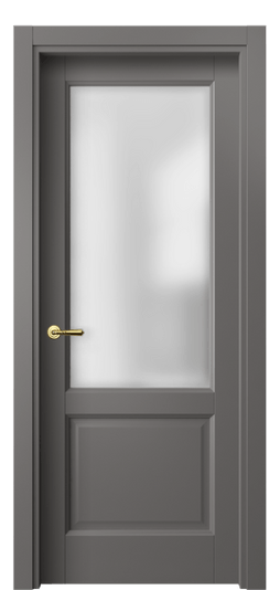 Дверь межкомнатная 1422 МКЛС САТ. Цвет Матовый классический серый. Материал Гладкая эмаль. Коллекция Галант. Картинка.