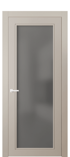 Дверь межкомнатная 8000 МСБЖ СЕР САТ. Цвет Матовый светло-бежевый. Материал Гладкая эмаль. Коллекция Neo Classic. Картинка.
