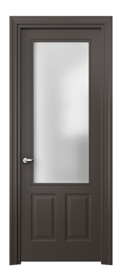 Дверь межкомнатная 8522 МАН САТ. Цвет Матовый антрацит. Материал Гладкая эмаль. Коллекция Эссе. Картинка.