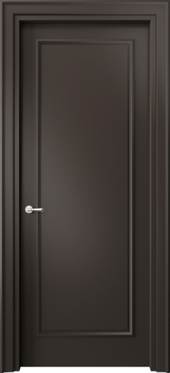 Дверь межкомнатная 8101 МАН. Цвет Матовый антрацит. Материал Гладкая эмаль. Коллекция Париж. Картинка.