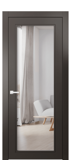 Межкомнатная дверь 8000 МАН ДВ ЗЕР. Цвет Матовый антрацит. Материал Гладкая эмаль. Коллекция Neo Classic. Фото. Дверь межкомнатная 8000 МАН ДВ ЗЕР. Цвет Матовый антрацит. Материал Гладкая эмаль. Коллекция Neo Classic. Картинка.