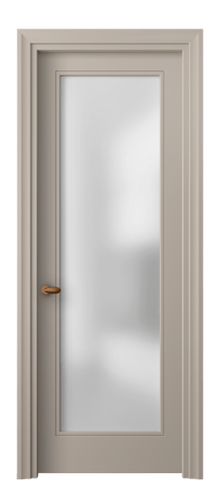 Дверь межкомнатная 8502 МБСК САТ. Цвет Матовый бисквитный. Материал Гладкая эмаль. Коллекция Эссе. Картинка.
