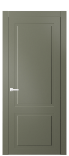 Дверь межкомнатная 8002 МОТ. Цвет Матовый оливковый тёмный. Материал Гладкая эмаль. Коллекция Нео Классик. Картинка.
