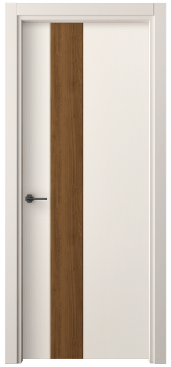 Дверь межкомнатная 4223 ПЭКБ. Цвет ПЭТ кремово-белый. Материал ПЭТ. Коллекция Фридом. Картинка.