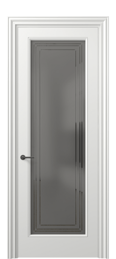 Дверь межкомнатная 8400 МССР СЕР САТ ГРА. Цвет Матовый светло-серый. Материал Гладкая эмаль. Коллекция Mascot. Картинка.