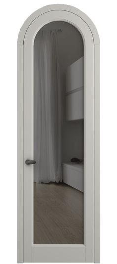 Дверь межкомнатная 6814 МТСР Серый триплекс. Цвет Матовый тёплый серый. Материал Гладкая эмаль. Коллекция Palazzo. Картинка.