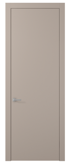 Дверь межкомнатная 0010 ПЭСК. Цвет ПЭТ серо-коричневый . Материал ПЭТ. Коллекция Planum. Картинка.
