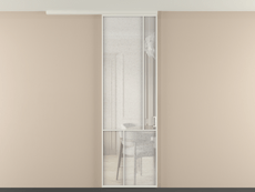 Перегородка Мозаик вдоль стены на потолок 1 створка