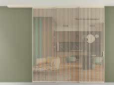 Перегородка Formato вдоль стены на потолок телескопик синхро 3