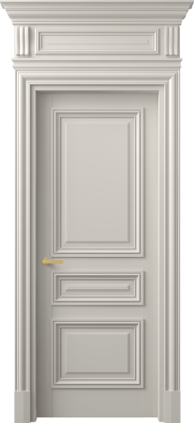 Дверь межкомнатная 7305 МОС. Цвет Матовый облачно-серый. Материал Гладкая эмаль. Коллекция Антик. Картинка.
